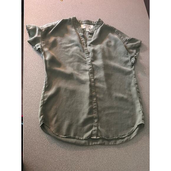 Cloth & Stone | Size: XSmall | Flutter Sleeve button‎ front blouse - Picture 12 of 12